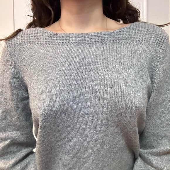 Grey Wool Cashmere Sweater by Hekla & Co Size Large - Picture 4 of 7